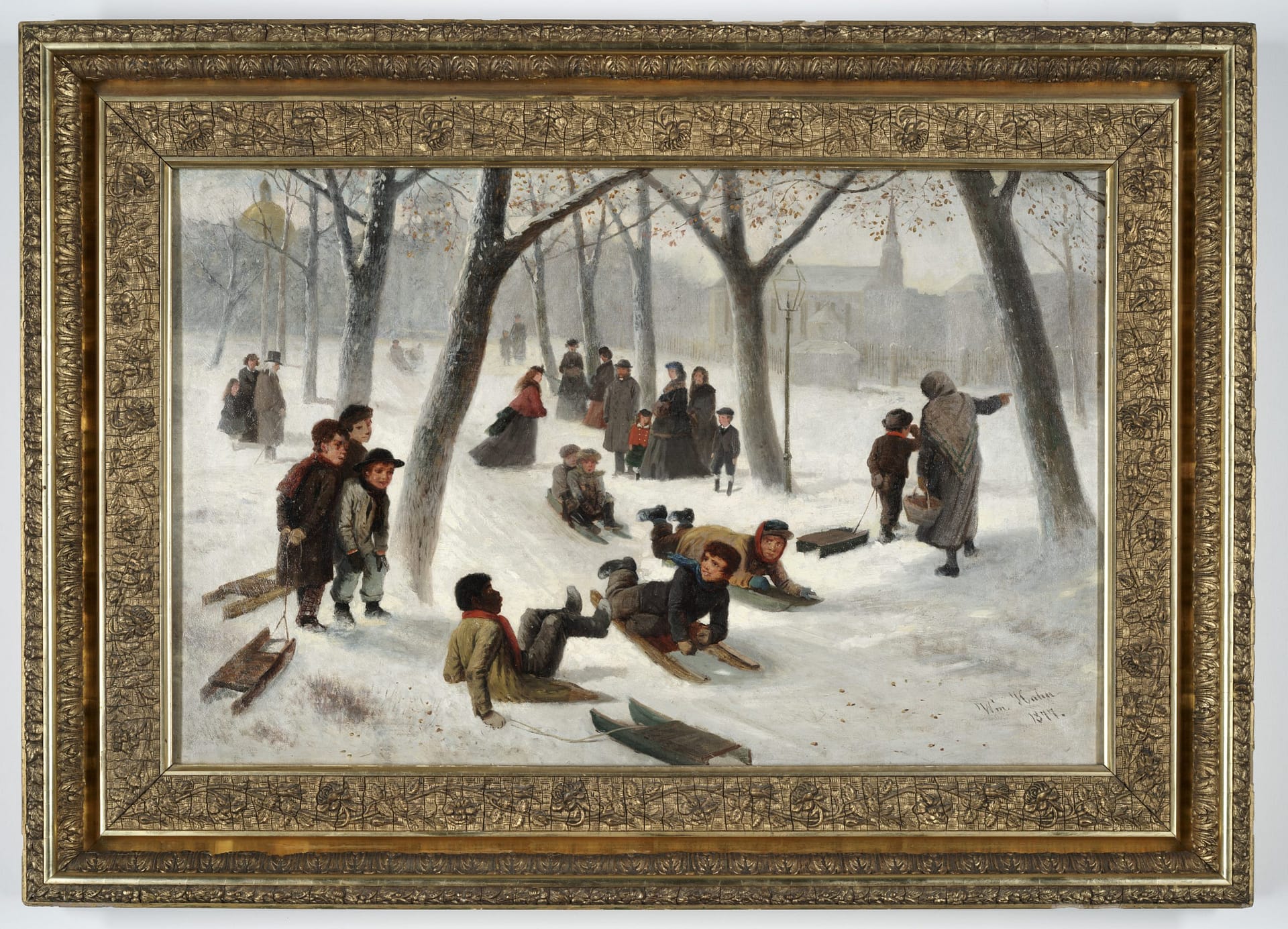 Snow Day (Sledding on the Boston Common)